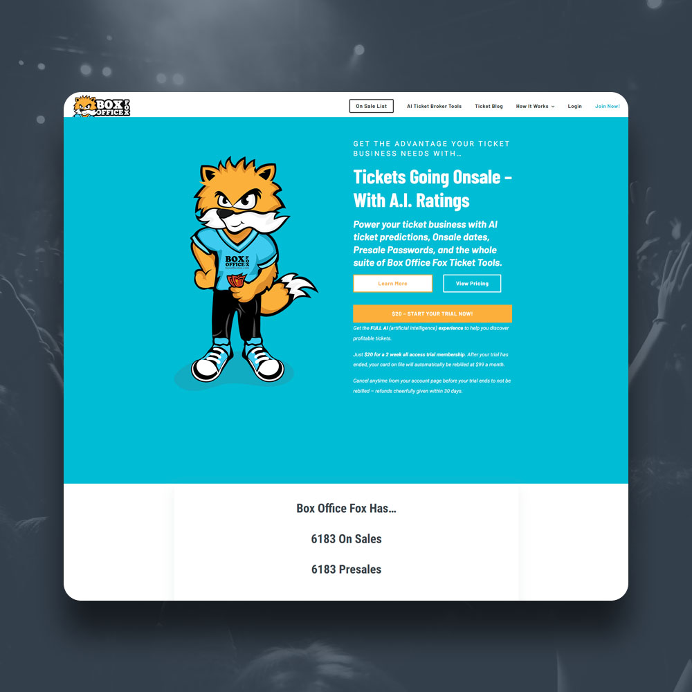 Chilliwack Web Design - Box Office Fox